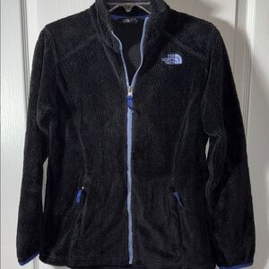 The North Face Women's Black Teddy Jacket with Blue Accents
